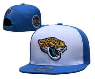 NFL Jacksonville Jaguars New Era White Blue 9FIFTY Snapback Hat 6008