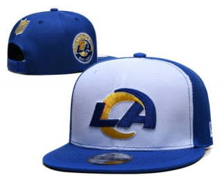 NFL Los Angeles Rams New Era White Royal 9FIFTY Snapback Hat 6020