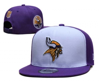 NFL Minnesota Vikings New Era White Purple 9FIFTY Snapback Hat 6019