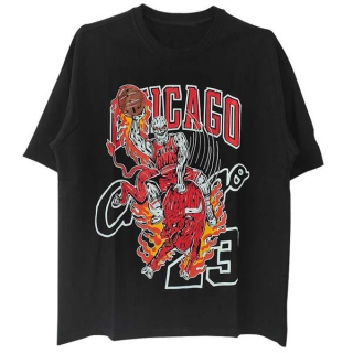 Men's Warren Lotas x NBA Chicago Bulls Black Short sleeves Tee Shirt (2)