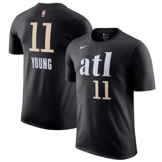 Men's Atlanta Hawks Trae Young Nike Black 2023-24 City Edition T-Shirt