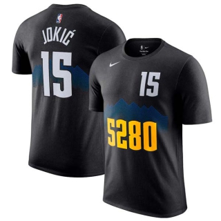 Men's Denver Nuggets Nikola Jokic Nike Black 2023-24 City Edition T-Shirt