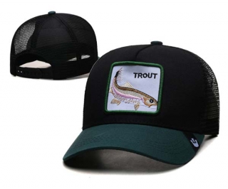 Wholesale Goorin Bros Trout Dark green Trucker Snapback Hat 8059
