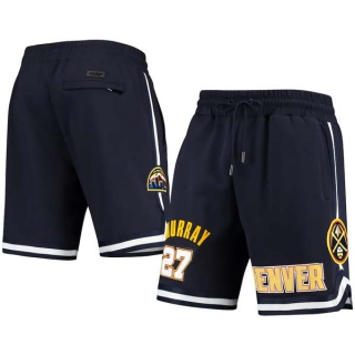 Men's NBA Denver Nuggets #27 Jamal Murray Pro Standard Navy Heat Press Shorts