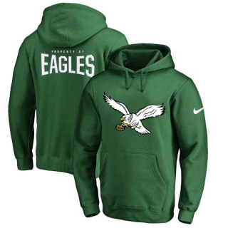 Men's NFL Philadelphia Eagles Nike Kelly Green Retro Logo Pullover Hoodie (2)