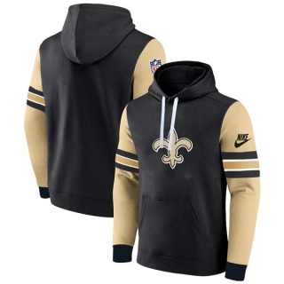 Men's NFL New Orleans Saints Nike Black Gold Pullover Hoodie