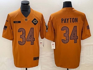Men's NFL Chicago Bears #34 Walter Payton Nike Brown 2023 Salute To Service Limited Jersey