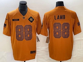 Men's NFL Dallas Cowboys #88 CeeDee Lamb Nike Brown 2023 Salute To Service Limited Jersey