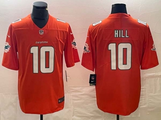 Men's NFL Miami Dolphins #10 Tyreek Hill Orange Vapor Untouchable Limited Football Stitched Jersey