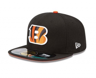 NFL Cincinnati Bengals New Era Black 59FIFTY Fitted Hat 1001
