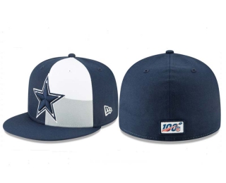 NFL Dallas Cowboys New Era White Navy 59FIFTY Fitted Hat 1016
