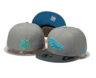 NFL Denver Broncos New Era Gray Blue 59FIFTY Fitted Hat 1003