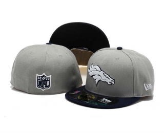 NFL Denver Broncos New Era Gray Navy 59FIFTY Fitted Hat 1004