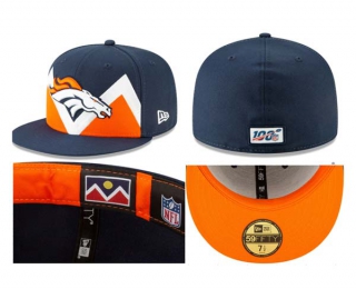 NFL Denver Broncos New Era Navy Orange 59FIFTY Fitted Hat 1007