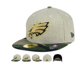 NFL Philadelphia Eagles New Era Gray Camo 59FIFTY Fitted Hat 1004