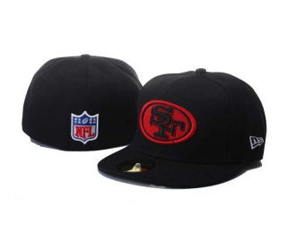 NFL San Francisco 49ers New Era Black 59FIFTY Fitted Hat 1003