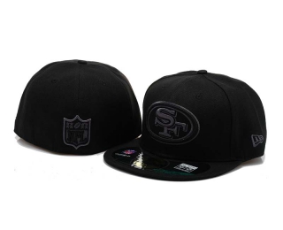 NFL San Francisco 49ers New Era Black 59FIFTY Fitted Hat 1004