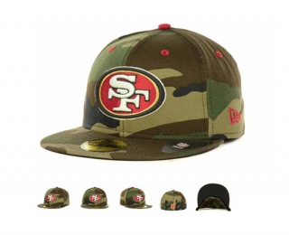 NFL San Francisco 49ers New Era Camo 59FIFTY Fitted Hat 1006