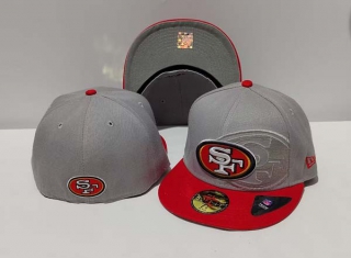NFL San Francisco 49ers New Era Gray Red 59FIFTY Fitted Hat 1010