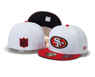 NFL San Francisco 49ers New Era White Red 59FIFTY Fitted Hat 1015