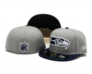 NFL Seattle Seahawks New Era Gray Navy 59FIFTY Fitted Hat 1002