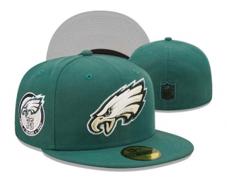 NFL Philadelphia Eagles New Era Midnight Green 75th Anniversary 59FIFTY Fitted Hat 3002
