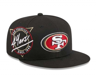 NFL San Francisco 49ers New Era Black Neon 9FIFTY Snapback Hat 2010