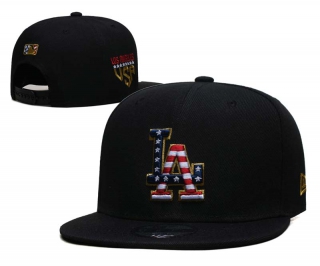 MLB Los Angeles Dodgers New Era 2023 Fourth of July Black 9FIFTY Snapback Hat 6051