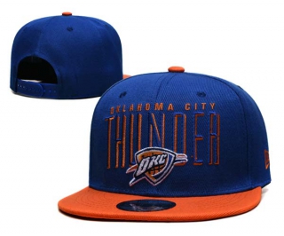 NBA Oklahoma City Thunder New Era Sport Night Blue Orange 9FIFTY Snapback Hat 6013