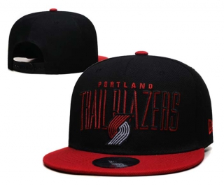 NBA Portland Trail Blazers New Era Sport Night Black Red 9FIFTY Snapback Hat 6006