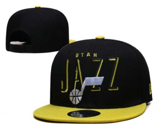 NBA Utah Jazz New Era Sport Night Black Gold 9FIFTY Snapback Hat 6004
