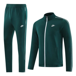 Men's Nike Athletic Full Zip Jacket Sweatsuits Dark Green