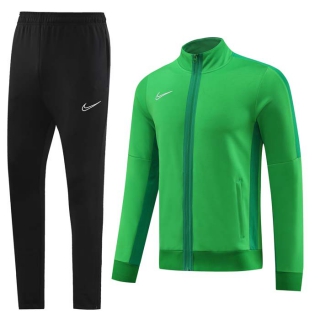Men's Nike Athletic Full Zip Jacket Sweatsuits Green Black
