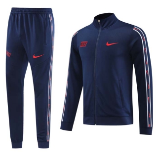 Men's Nike Athletic Full Zip Jacket Sweatsuits Navy Red