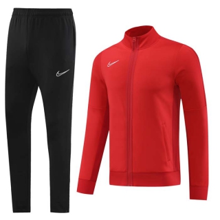 Men's Nike Athletic Full Zip Jacket Sweatsuits Red Black (3)