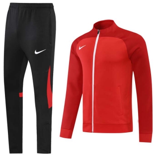 Men's Nike Athletic Full Zip Jacket Sweatsuits Red Black (4)
