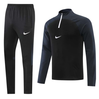 Men's Nike Athletic Half Zip Jacket Sweatsuits Black (1)