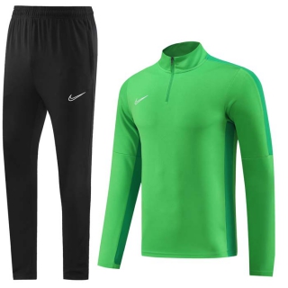 Men's Nike Athletic Half Zip Jacket Sweatsuits Green Black (2)