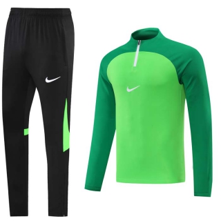 Men's Nike Athletic Half Zip Jacket Sweatsuits Green Black (3)