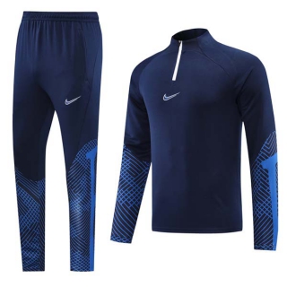 Men's Nike Athletic Half Zip Jacket Sweatsuits Navy (2)