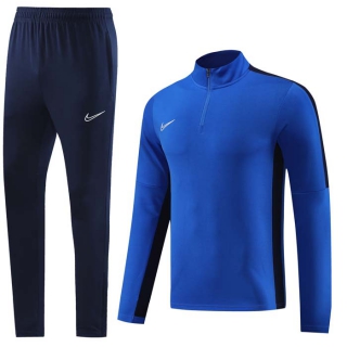 Men's Nike Athletic Half Zip Jacket Sweatsuits Royal Navy (1)