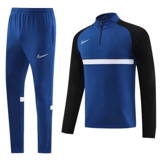 Men's Nike Athletic Half Zip Jacket Sweatsuits Royal Navy (4)