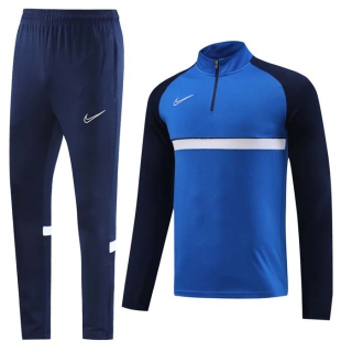 Men's Nike Athletic Half Zip Jacket Sweatsuits Royal Navy (5)