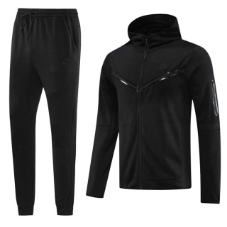 Men's Nike Athletic Full Zip Jacket Hoodie Sweatsuits Black (1)