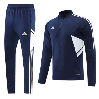 Men's Adidas Athletic Half Zip Jacket Sweatsuits Navy