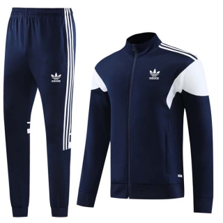 Men's Adidas Athletic Full Zip Jacket Sweatsuits Navy Blue (1)