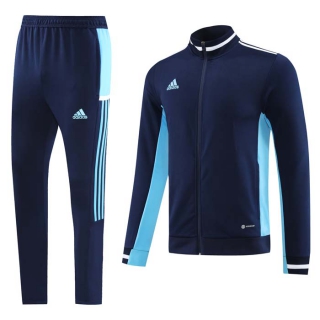 Men's Adidas Athletic Full Zip Jacket Sweatsuits Navy Blue (3)