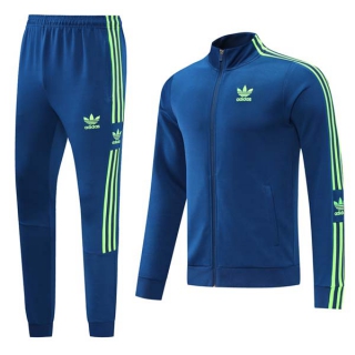 Men's Adidas Athletic Full Zip Jacket Sweatsuits Royal Blue (2)