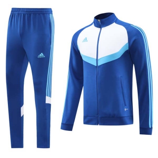 Men's Adidas Athletic Full Zip Jacket Sweatsuits Royal Blue (5)