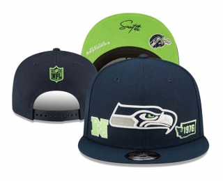 NFL Seattle Seahawks New Era Navy NFC Identity 9FIFTY Snapback Hat 3038
